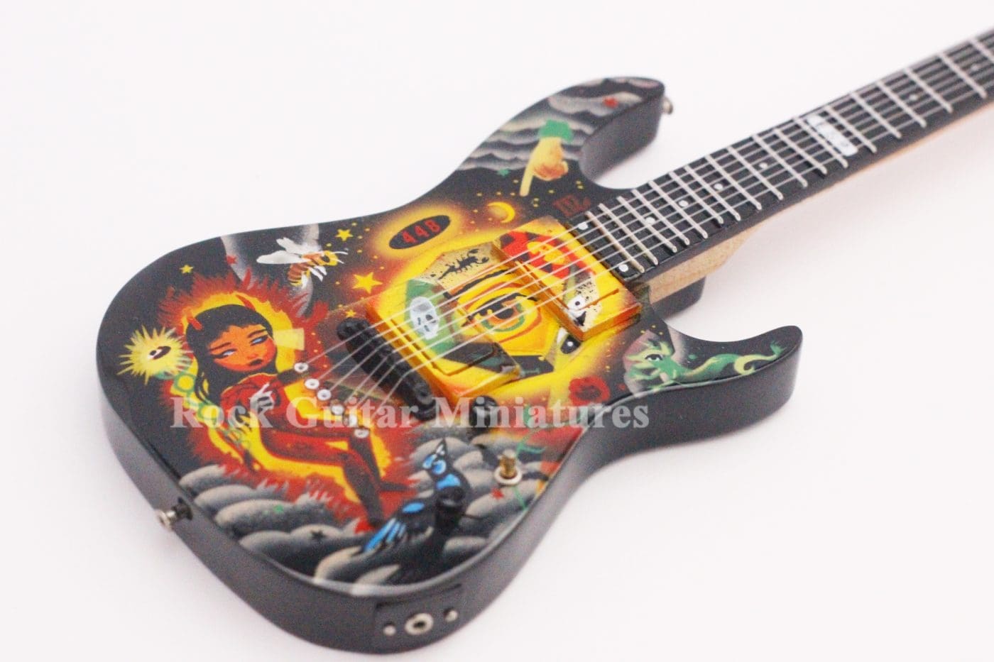 RGM99 Metallica Kirk Hammett Eye Truckster Miniatur Gitarre 