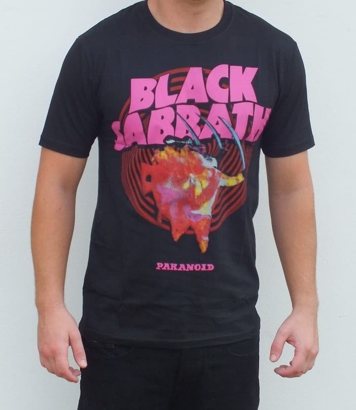 black sabbath paranoid t shirt
