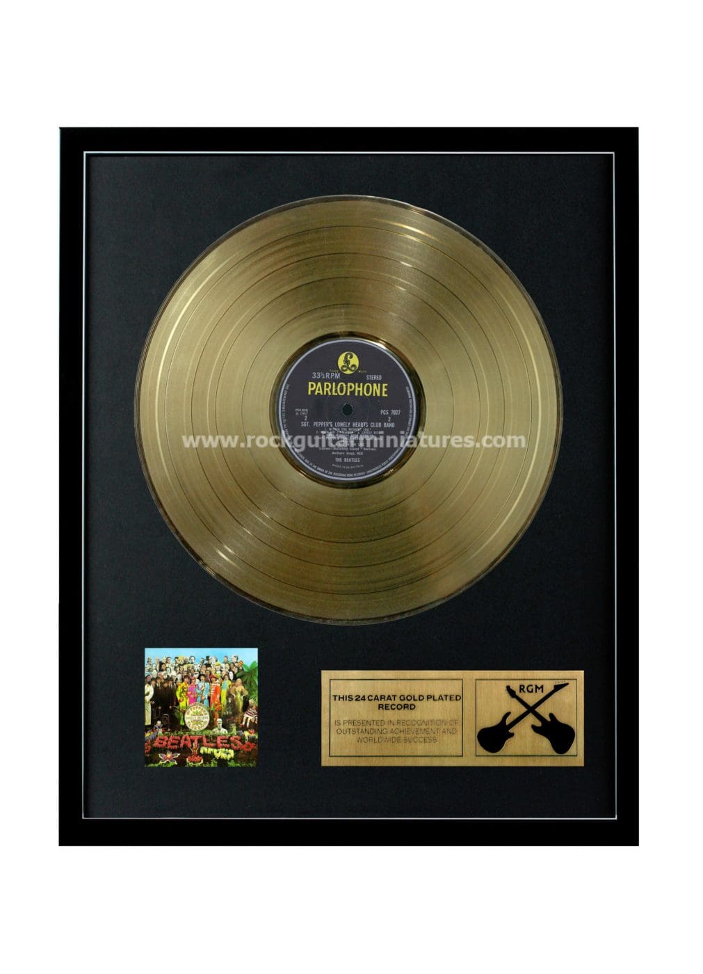 Ltd Edition CD 24 Quilates Disco Chapado en Oro SGT Pepper Century Music Awards The Beatles 