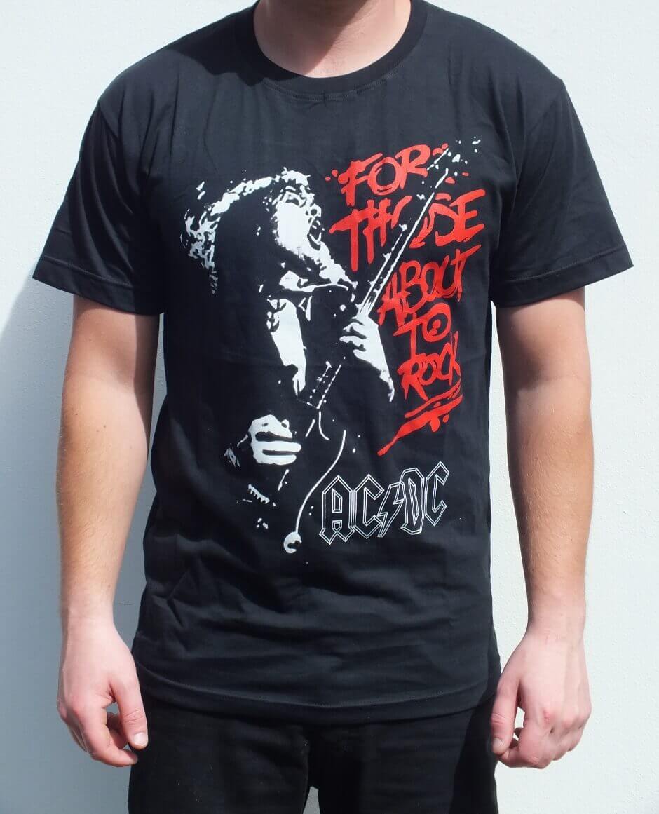 Large RGM848 for Those About to Rock ACDC T-Shirt Size 