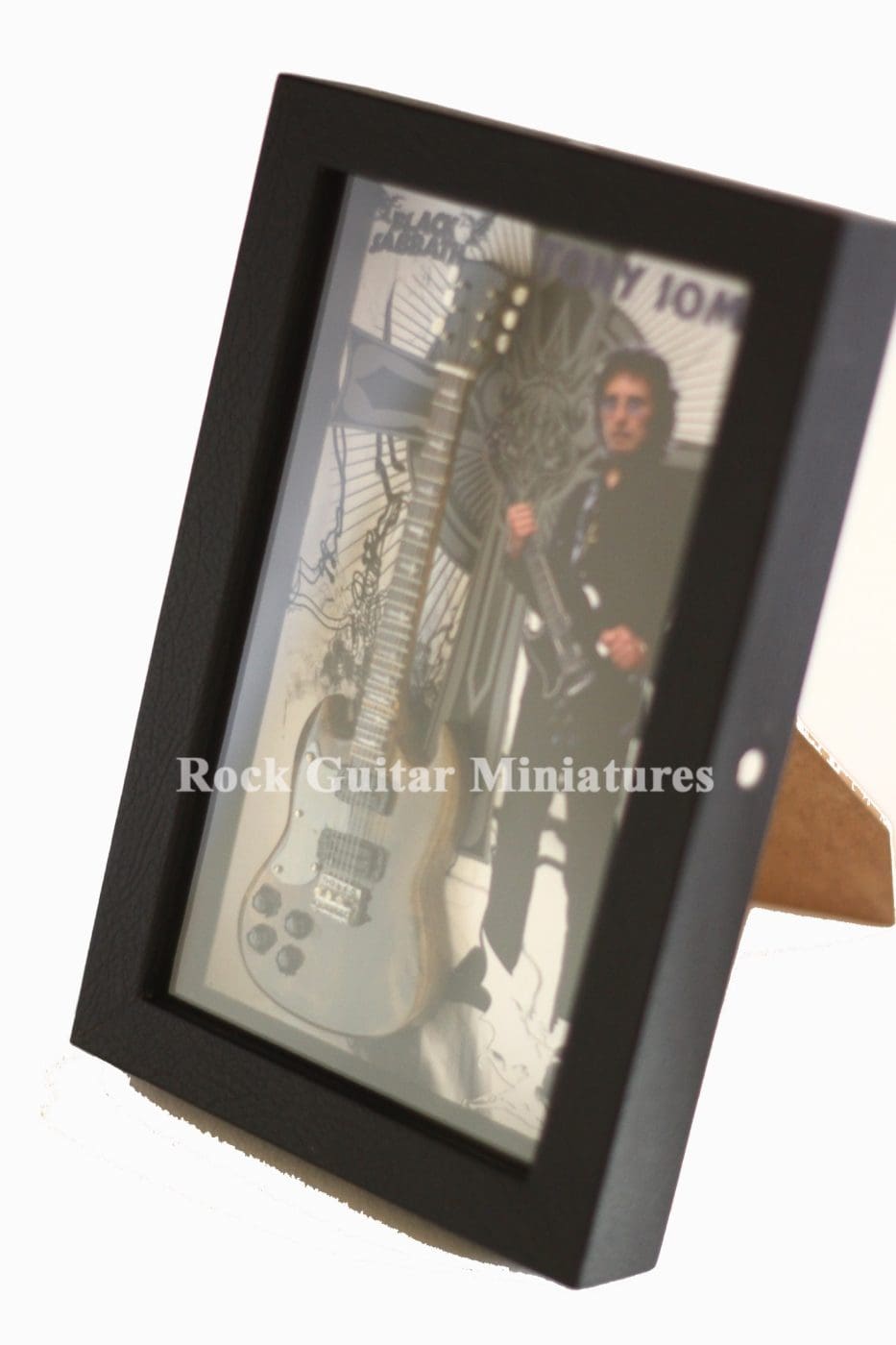 RGM8890 Tony Iommi Black Sabbah Miniature Guitar Collection in Shadowbox Frame 