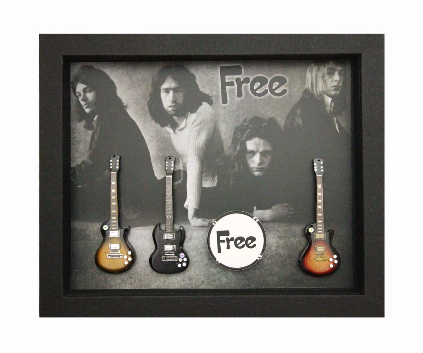 RGM8996 Hank Marvin The Shadows Miniature Guitar Collection in Shadowbox Frame 