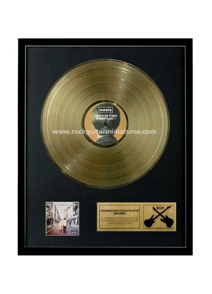 Oasis Whats the Story Morning Glory Gold Disc 24K Plated LP 12